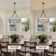 preview thumbnail 45 of 56, Dimmable Large Drum Glass Chandelier for Dining Room High Ceiling Living Room