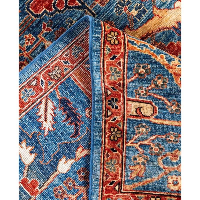 Serapi One-of-a-Kind Hand-Knotted Area Rug - Blue - 8' 2" x 10' 0"