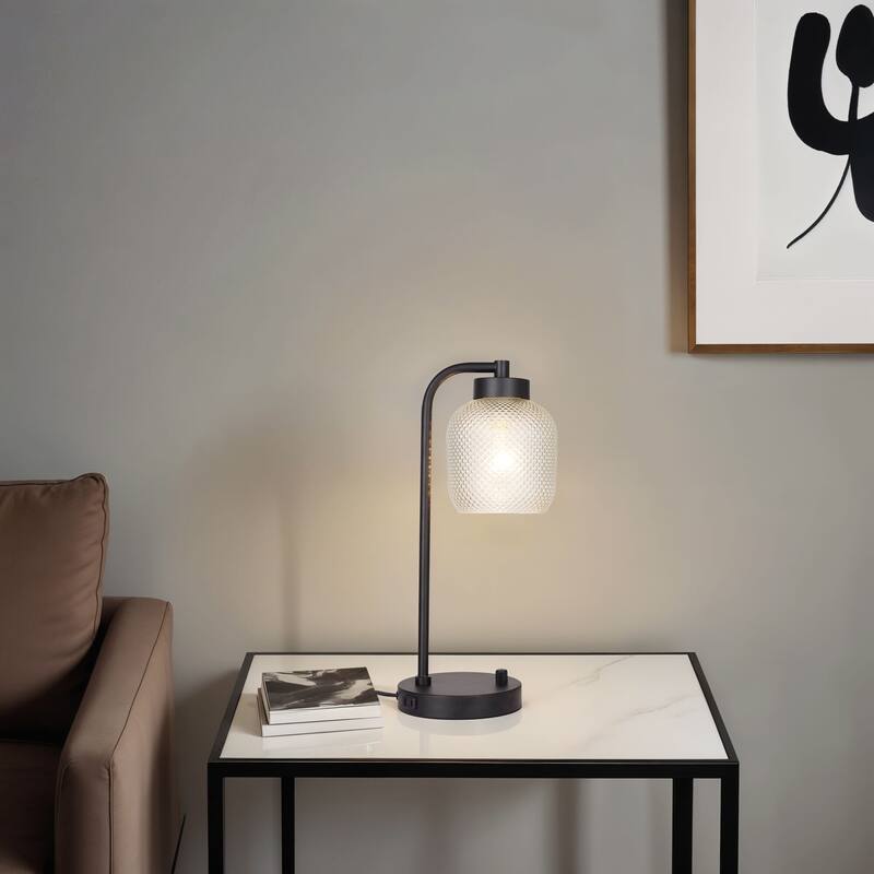 Kenroy Home Prismatic 1-Light Desk Lamp - Black