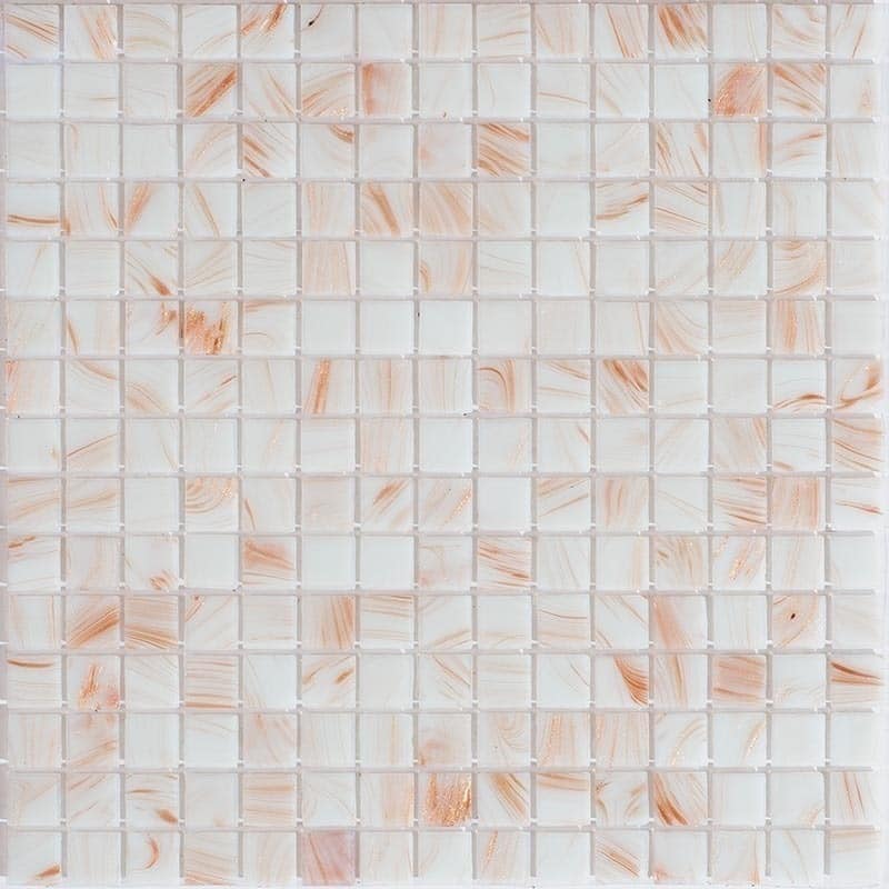 Apollo tile 12" x 12" Celestial Glossy Bone White Glass Tile (20 sq ft/case) - 20 Pack