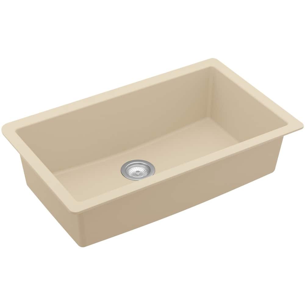 Karran USA QU-812 Undermount 32-1/2" Large Single Bowl Quartz/Granite