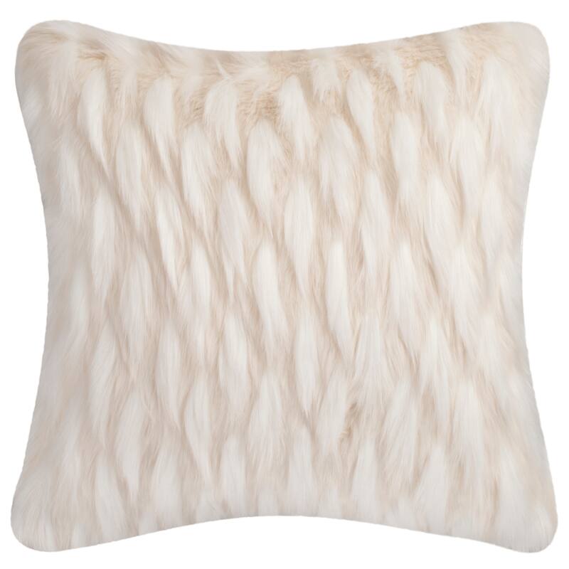 SAFAVIEH 20-inch Luxe Feather White Decorative Pillow