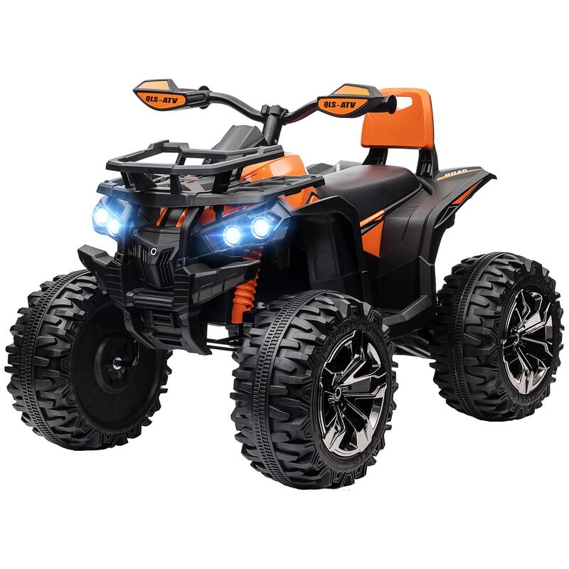 12V Battery-Powered Kids ATV Ride-On Car with LED Headlights, MP3, USB, and Rechargeable Battery