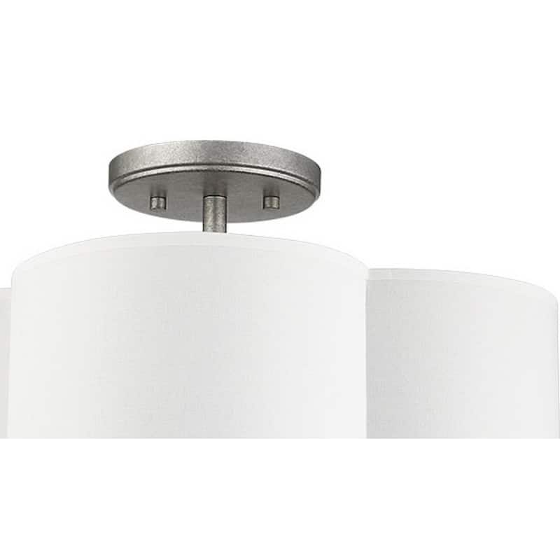 16" Scalloped Semi Flush Ceiling fixture