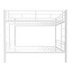 preview thumbnail 8 of 6, Able to Split Metal Twin Over Twin Bunk Bed Kids Bed with Ladder and High Guardrail