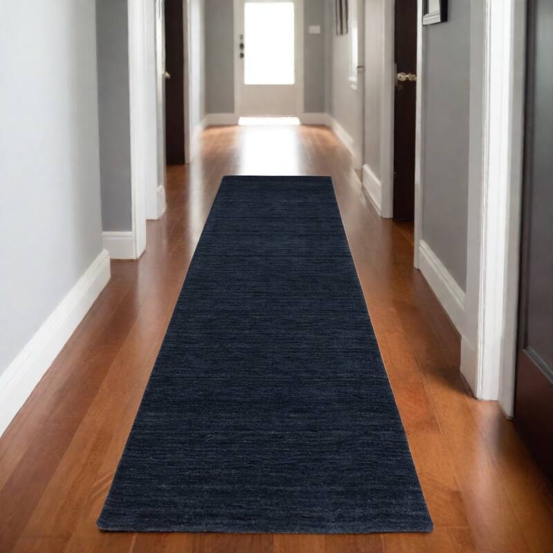 HomeRoots Solid Color Casual Rectangle Area Rug - 95.67 in. x 29.92 in.  x 0.59 in.