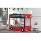 preview thumbnail 3 of 7, Modern Style Twin Size Car-Shaped Bunk Bed with Wheels