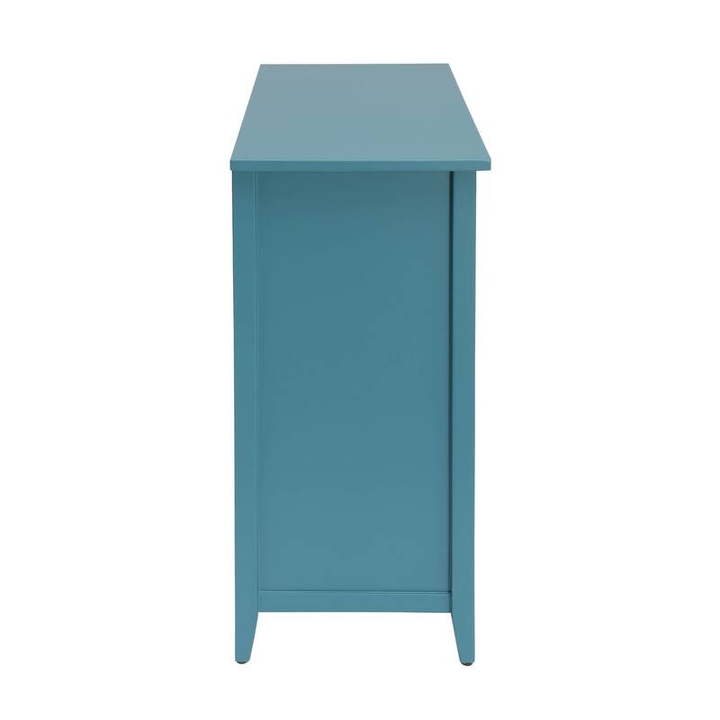 Splendid Teal Console Table with Storage