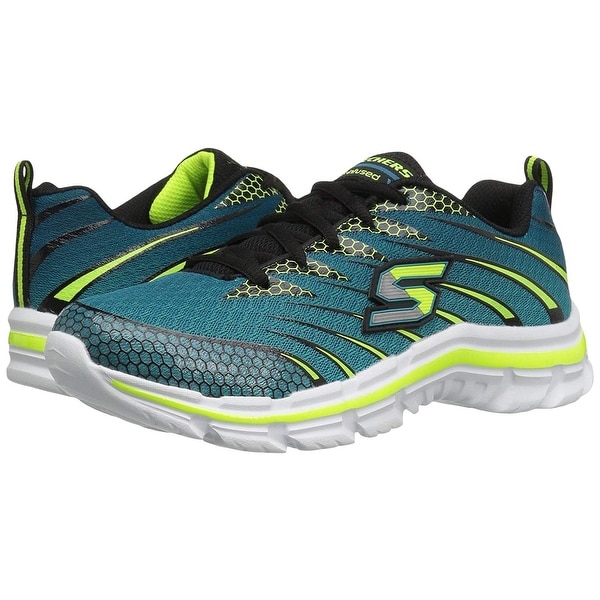 skechers boys nitrate memory foam trainers black