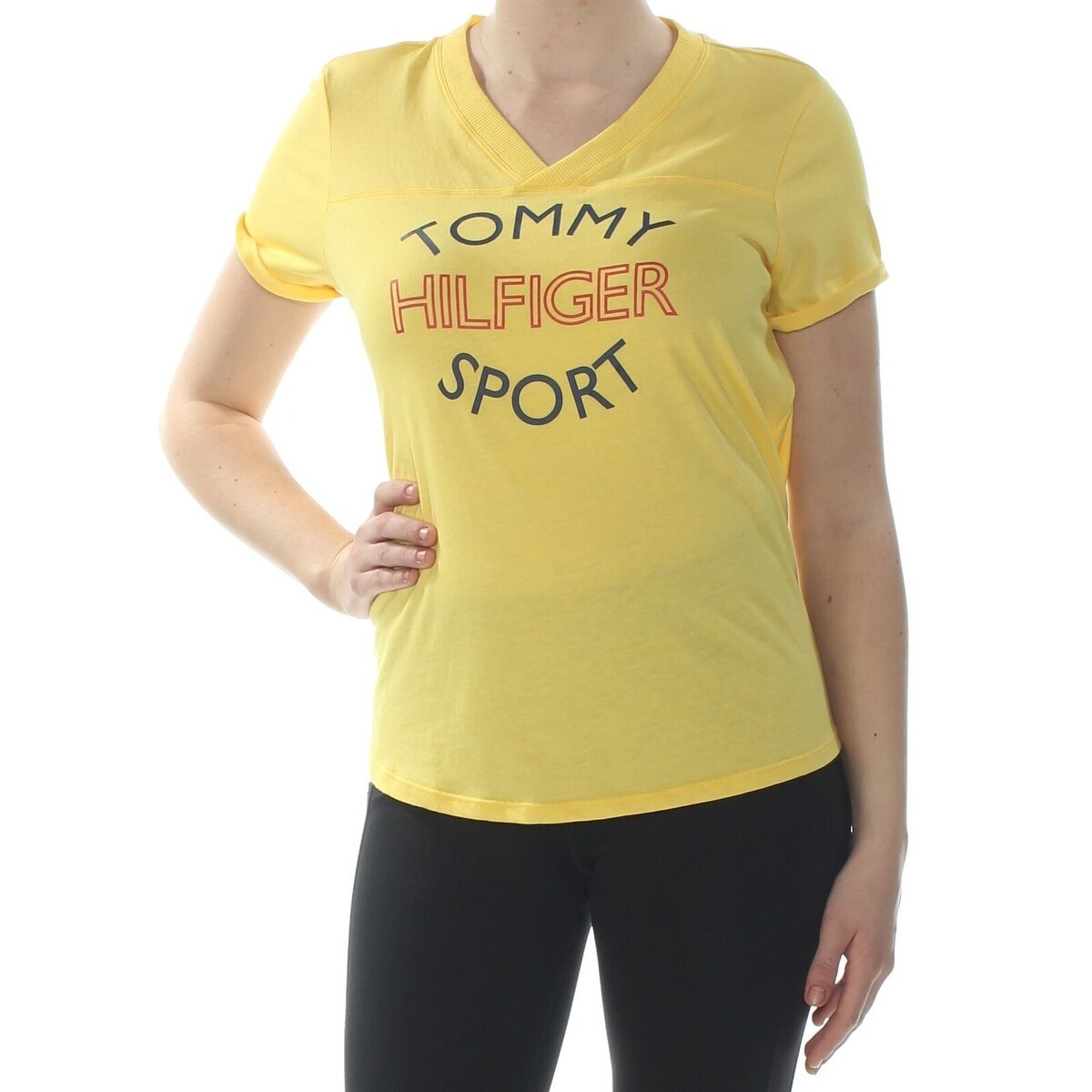 tommy jeans yellow top