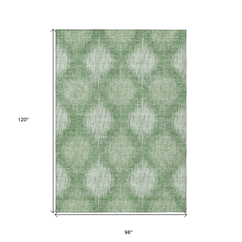 HomeRoots Ikat Transitional Rectangle Outdoor Rug