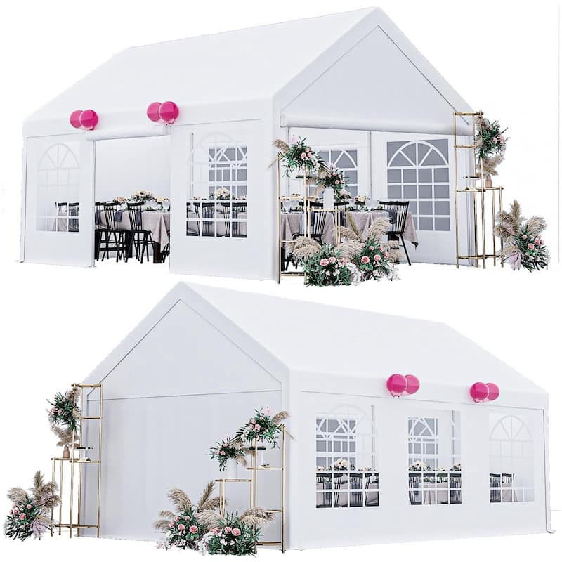 Outdoor Wedding Canopy Tents for Parties with Removable Sidewalls & 3 Storage Bags, Waterproof Gazebo Shelter - 13*20 Ft