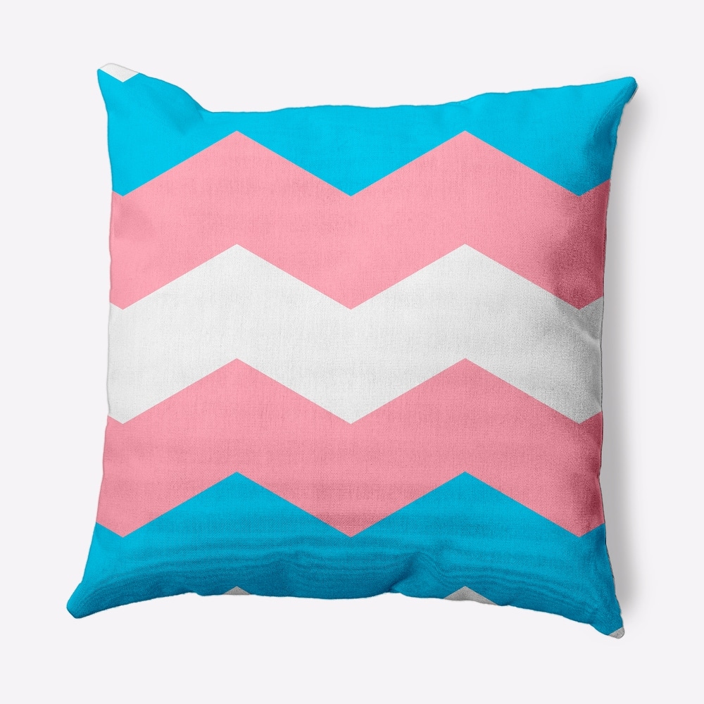 Pride Chevron Outdoor Throw Pillow