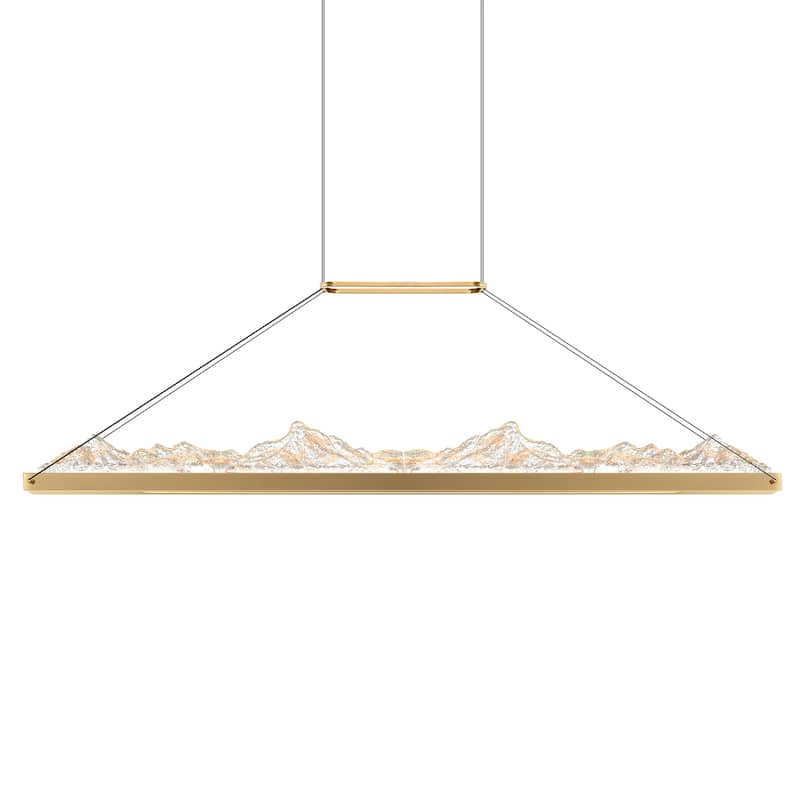 Himalayas Integrated LED Brass Chandelier