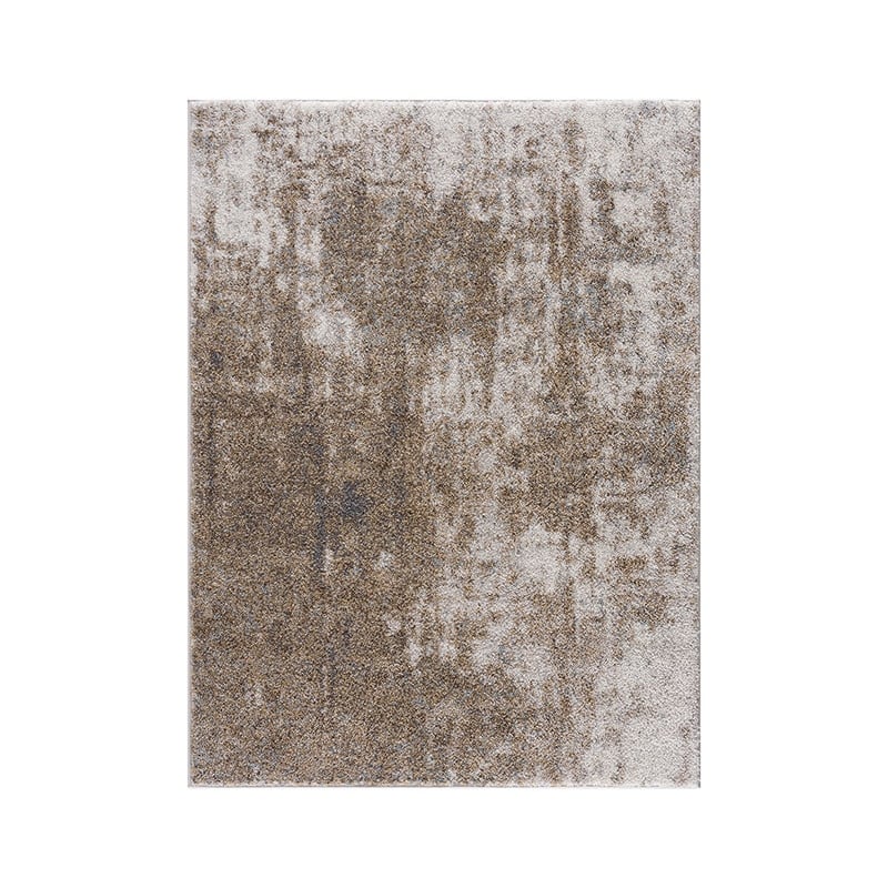 Madison Park Haley 5"x7" Cozy Shag Abstract Area Rug – Plush, Non-Slip, Grey & Cream - 5' x 7'