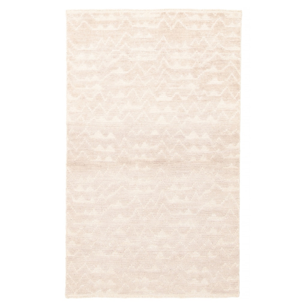 ECARPETGALLERY Hand-knotted Tangier Beige Wool Rug - 2'11 x 4'11