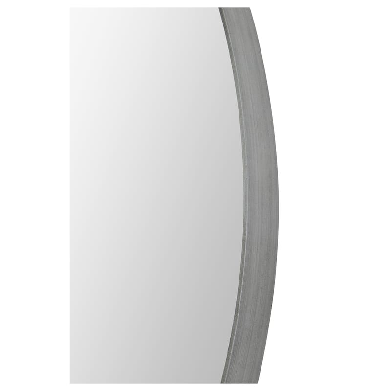Renwil Lester 30" Tall Round Wall Mirror, Grey