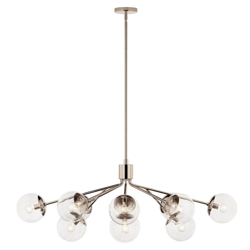 Kichler Lighting Silvarious Clear Glass Convertible Chandelier