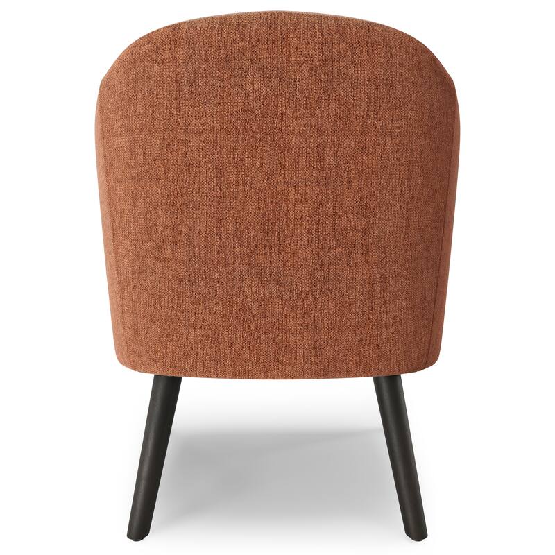 WYNDENHALL Bonita 27 inch Wide Irregular Mid Century Modern Accent Chair - 26.6" D x 26.8" W x 31.5" H