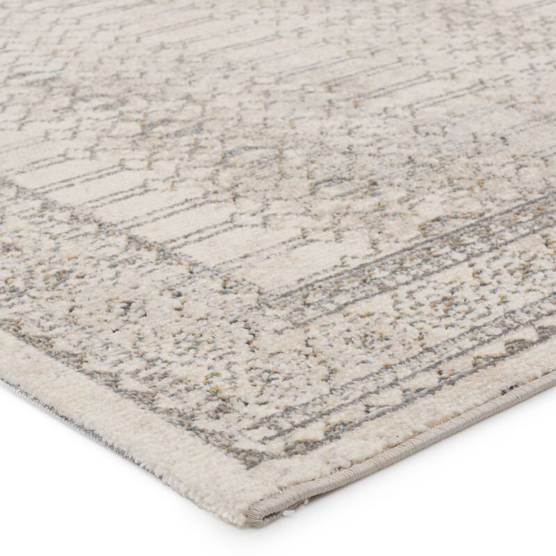 Pillar Geometric Cream/Gray Area Rug Bed Bath & Beyond 38927825