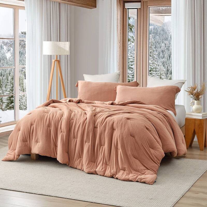 Shhhh! I'm Undercover! - Coma Inducer® Comforter Set - King - Adobe Sandstone