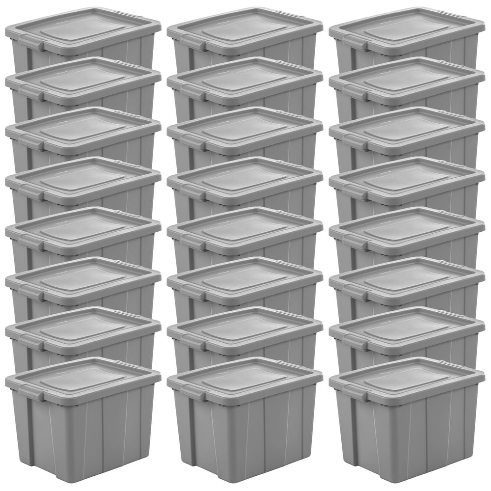 Sterilite Tuff1 30 Gallon Plastic Storage Tote Container Bin with Lid (12  Pack) - (L x W x H): 30 x 20 x 17.13 inches - Bed Bath & Beyond - 35663337