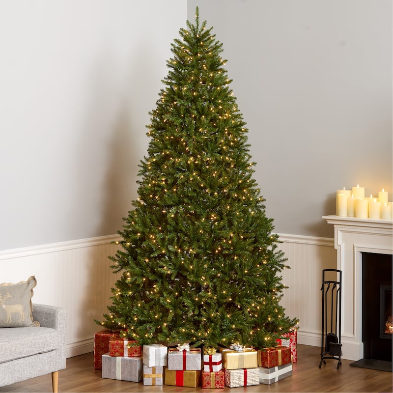 National Tree Company 9 ft. PowerConnect Dunhill Fir Tree w/ Clear Lights