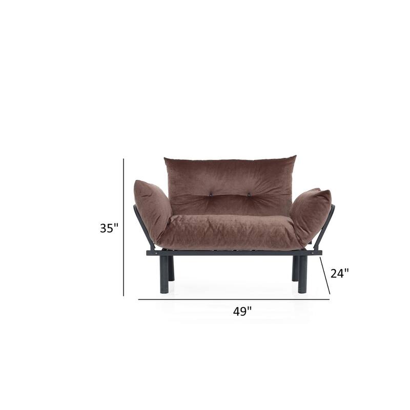 Sona Futon Love Seat ,Frame collapsible