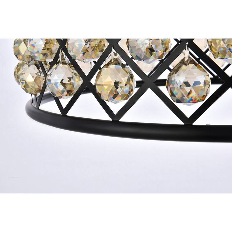 Royce Edge 8-Light Matte Black Chandelier