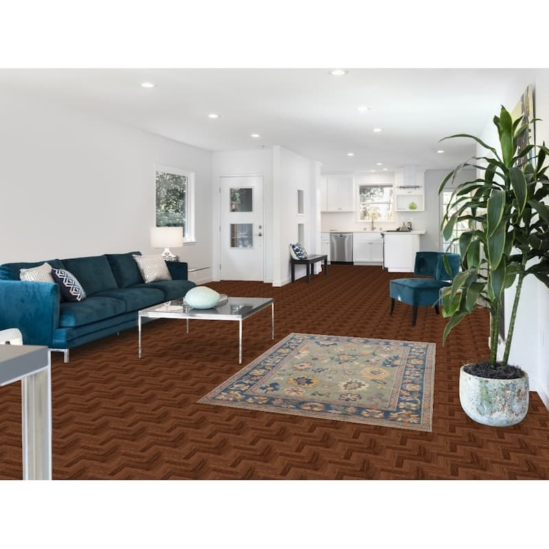 Sage Green Kazak Accent Rug Hand-Knotted Wool Carpet - 3'11" x 5'10"