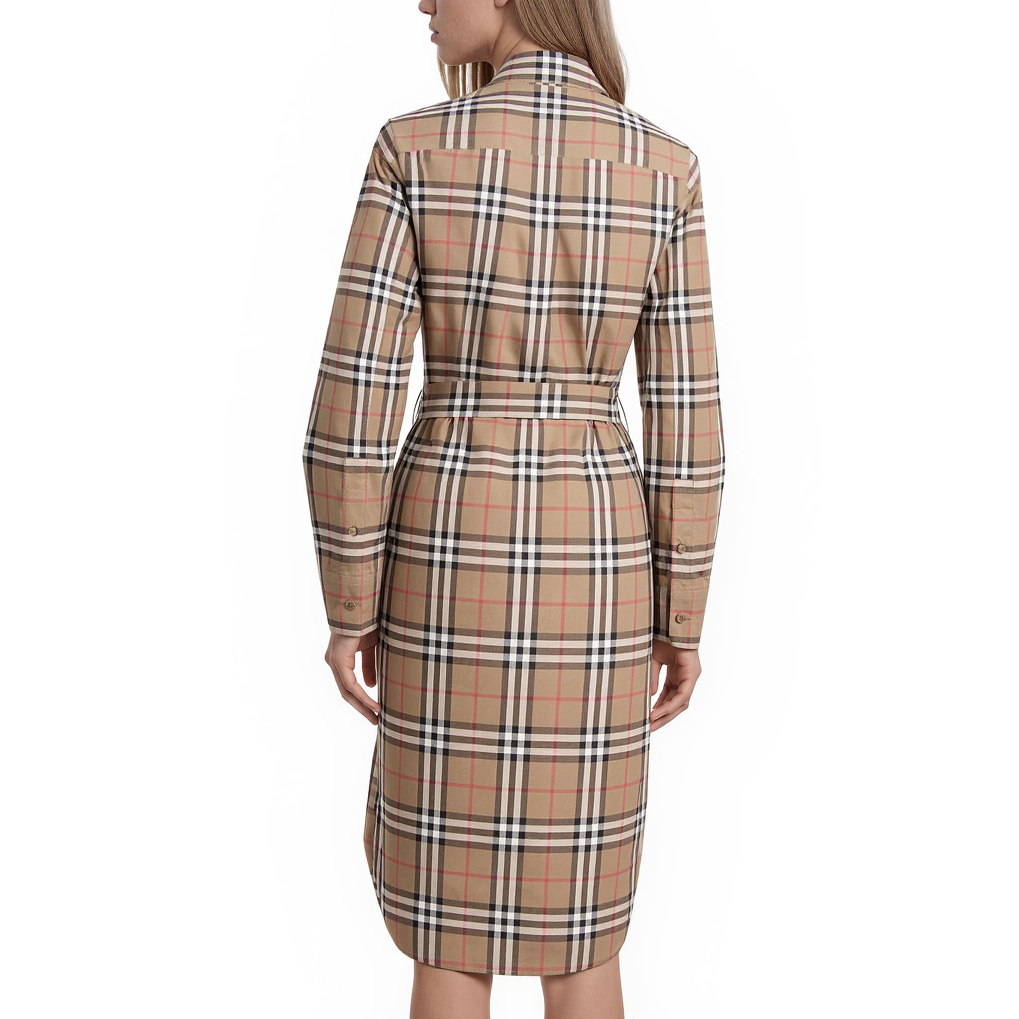 Burberry Ivonne Check Mid-Length Dress