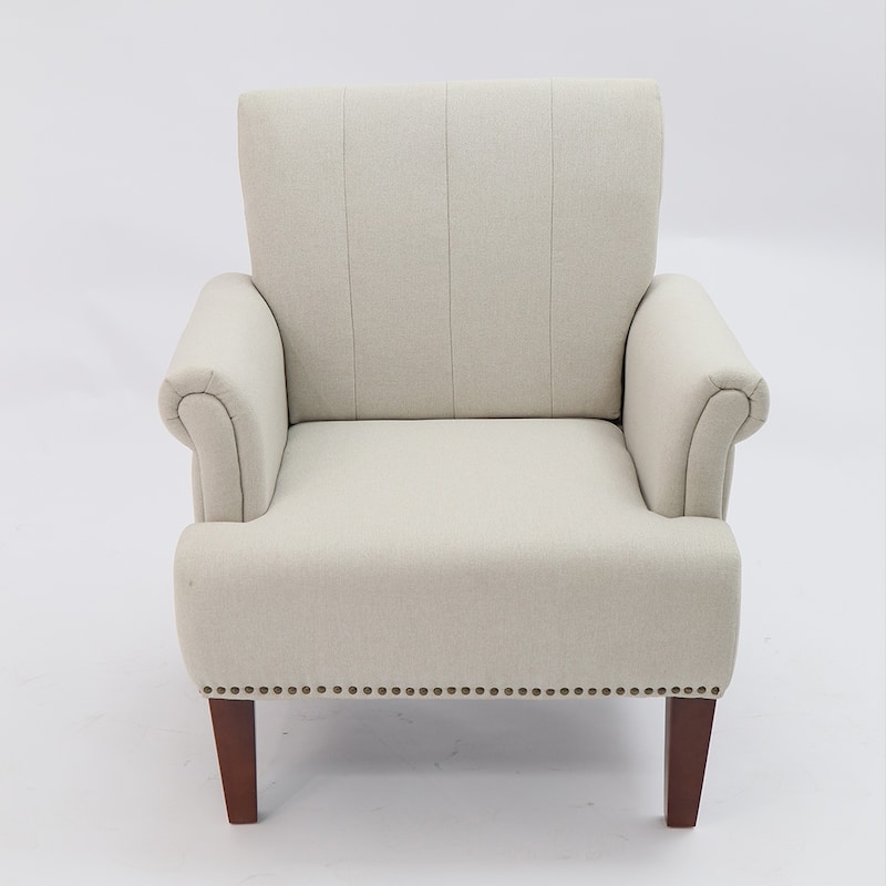 Traditional Nailhead Trim Arm Chair
