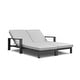 preview thumbnail 38 of 62, Benton Modern Aluminum Lounge Outdoor Double Chaise with Cushion - N/A