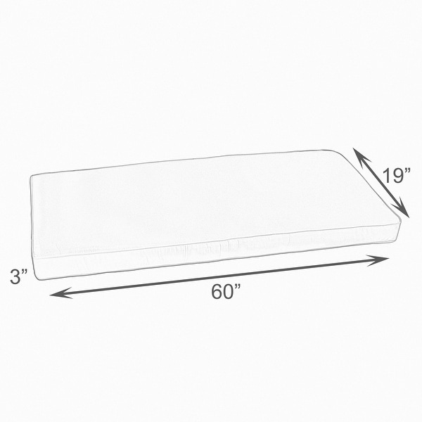 Pink outdoor cheap bench cushion