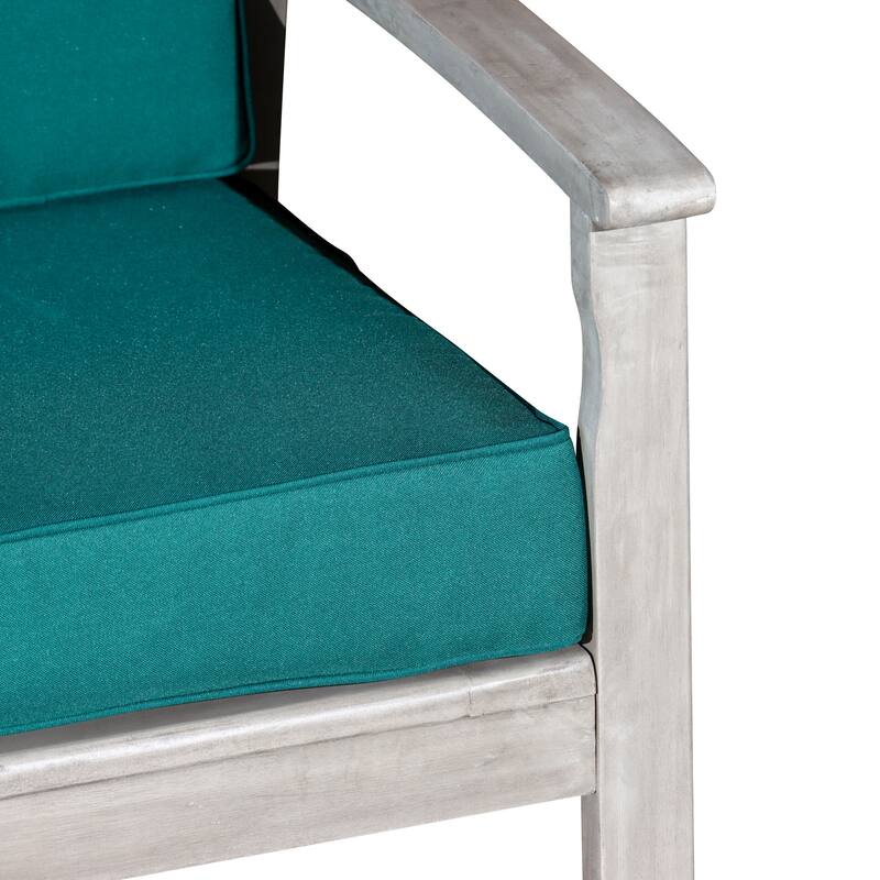 DTY Outdoor Living Longs Peak Eucalyptus Loveseat with Cushions