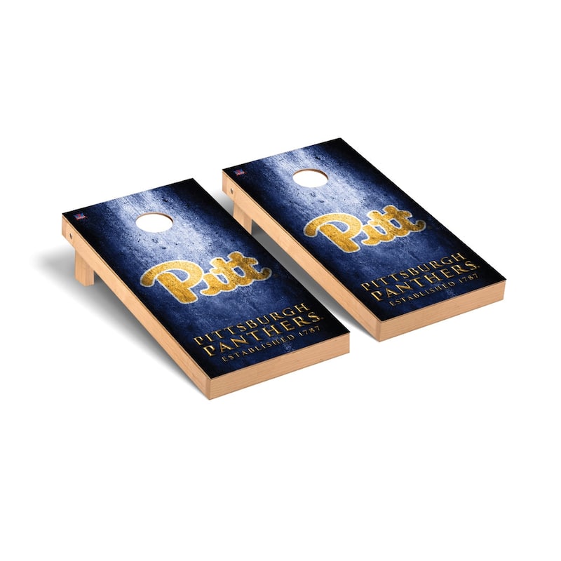 University of Pittsburgh Panthers 2x4 Pro Cornhole Boards - V4 - Include Case & Lights
