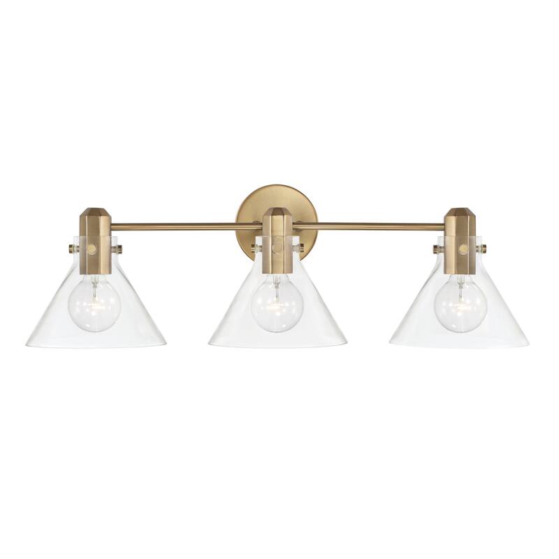 Greer 3-light Bath/ Vanity Fixture w/ Clear Glass