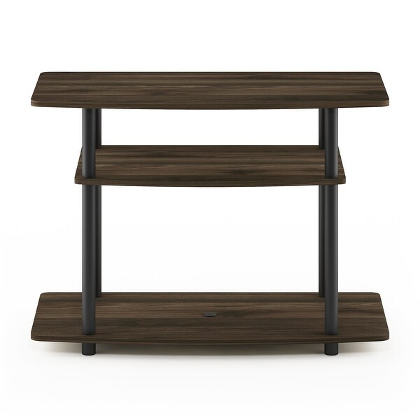 Furinno Turn-N-Tube No Tools 3-Tier TV Stands, Columbia Walnut