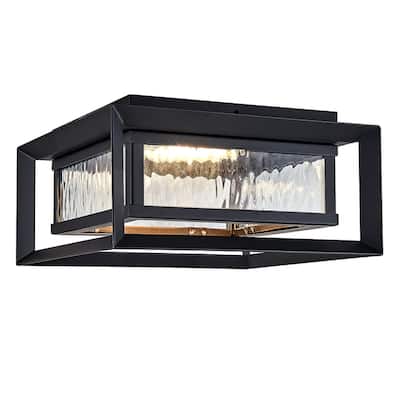Design House 589234 Hartbrook 10" Wide Integrated LED Outdoor Flush