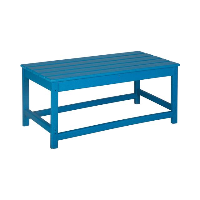 Laguna 36-inch Weather Resistant Coffee Table - Pacific Blue