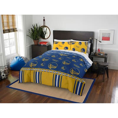 NBA Golden State Warriors Rotary 5-piece Queen Bed In a Bag Set