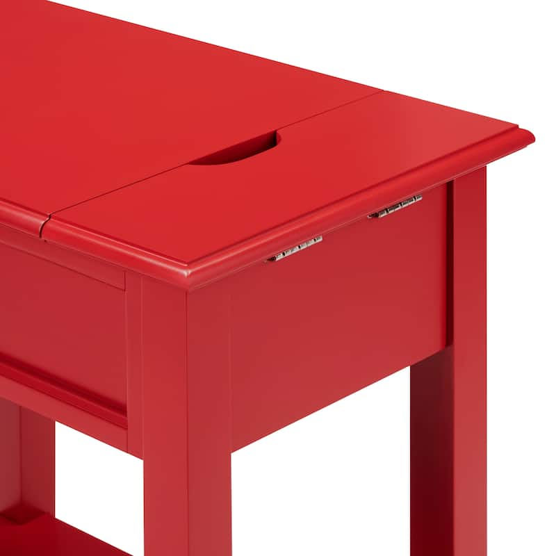 Zayden 1-drawer Side Table with Charging Station by iNSPIRE Q Bold