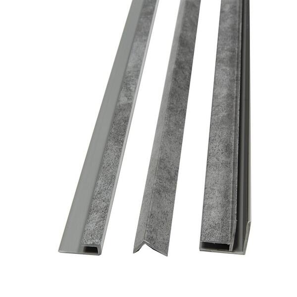 Dark Gray Slate Trim Kit DumaWall 94 in