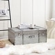 preview thumbnail 1 of 2, Texture® Brand Trunk - Armadillo Silver - 29"L x 20"W x 14"H Armadillo Silver - 29"L x 20"W x 14"H