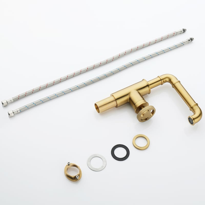Rbrohant Bathroom Sink Faucet Single Hole Mixer Taps Countertop Faucet