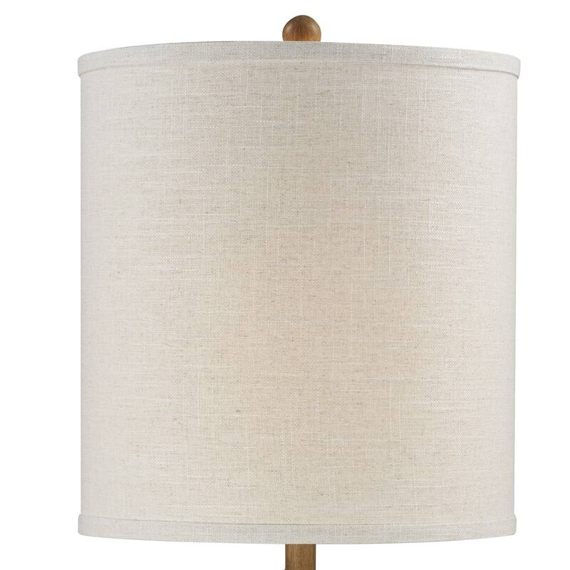 Diego 40" Table Lamp with Linen Shade, Medium Brown (Set of 2)