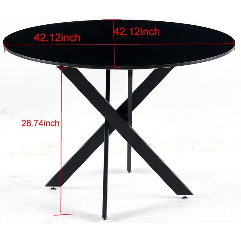 Mid-century Dining Table With Round Table Top Pedestal Dining Table