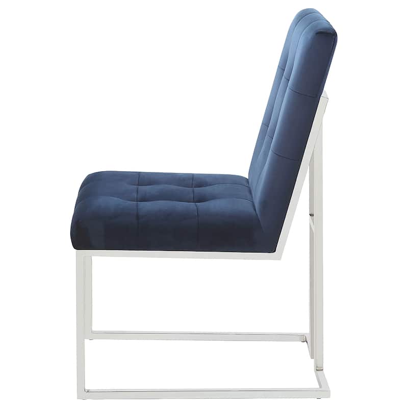 Cisco Velvet Upholstered Dining Side Chair (Set of 2)