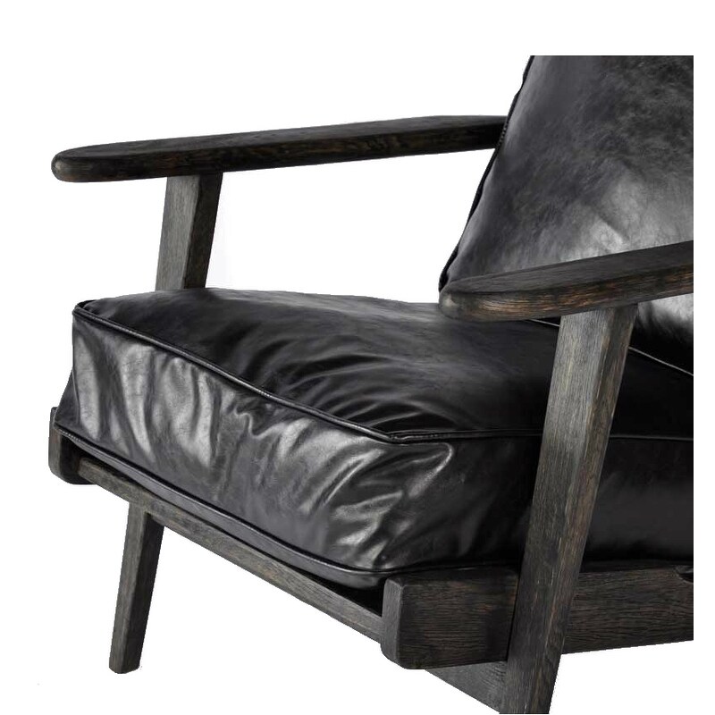 Brooks leather lounge chair outlet
