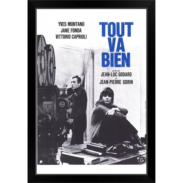 "Tout va Bien (1972)" Black Framed Print